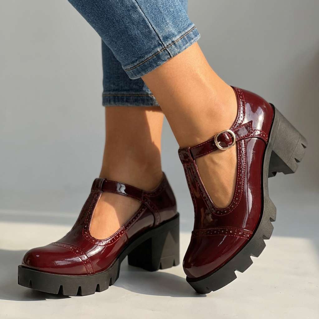 Daisy | Womens Mary Jane Block Heels