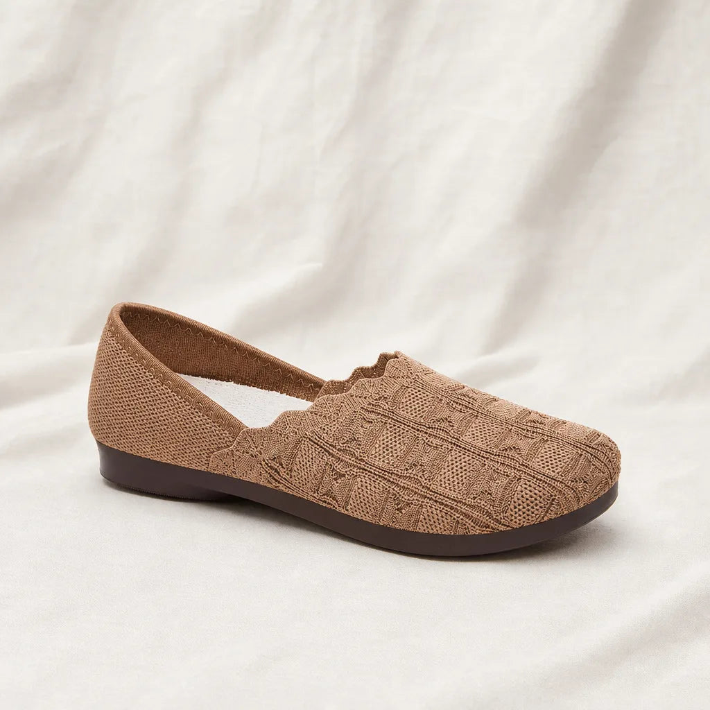 Brown Dunham Mesh Slip-On Trainers 1