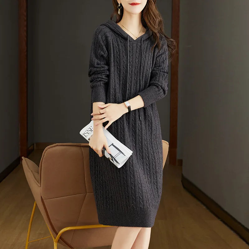 Adelaide | Women's Jumper Dress - Color:Gray;Size:S