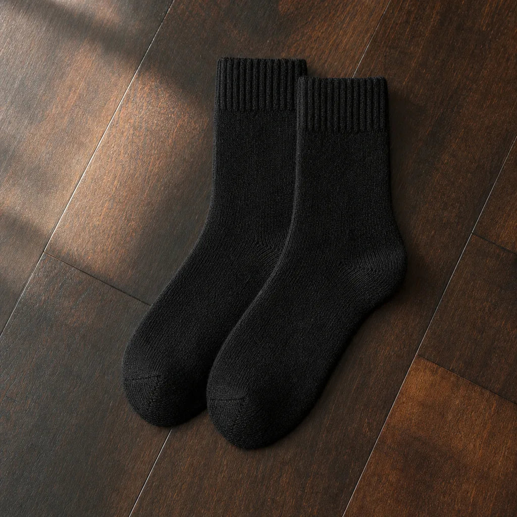 Alder | Merino wool Socks  - Color:Black;Size:One Size