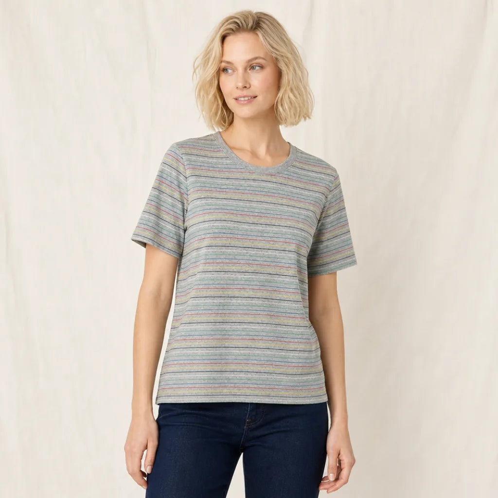 Women's Alessia Cotton Striped T-Shirt