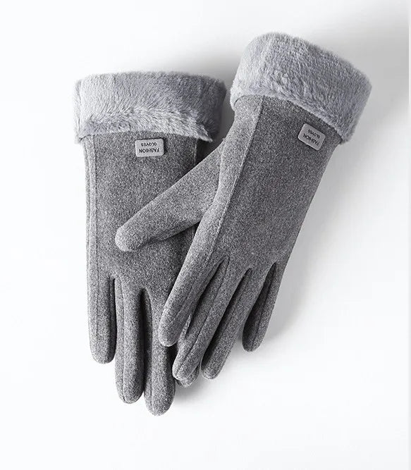 Alessia | Women's Practical Winter Gloves  - Color:Gray