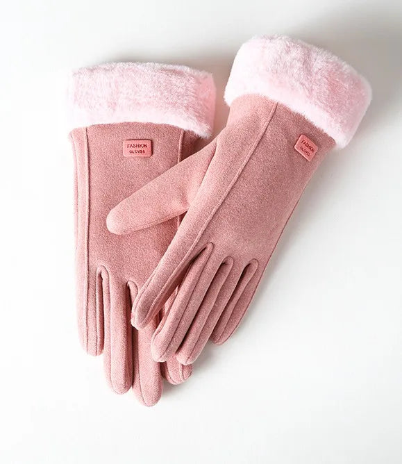 Alessia | Women's Practical Winter Gloves  - Color:Pink