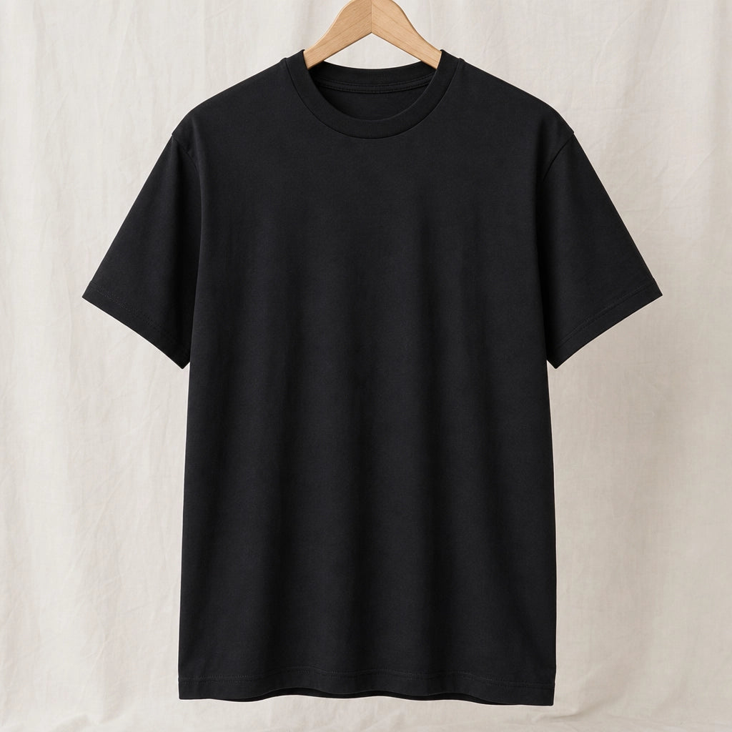 Anson Brushed Cotton Tee - Color:Black;Size:S
