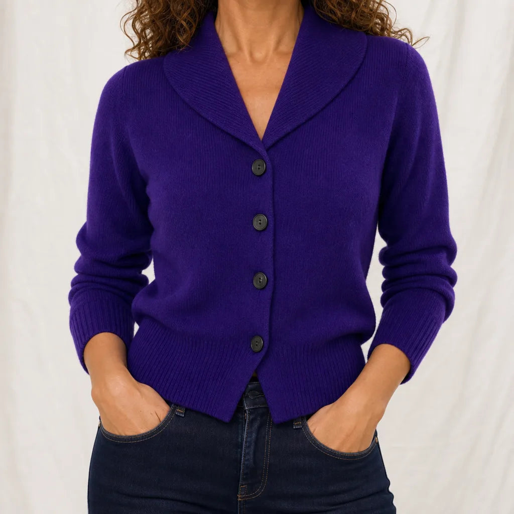 Antoinette | Women's Cardigan - Color:Purple;Size:One Size