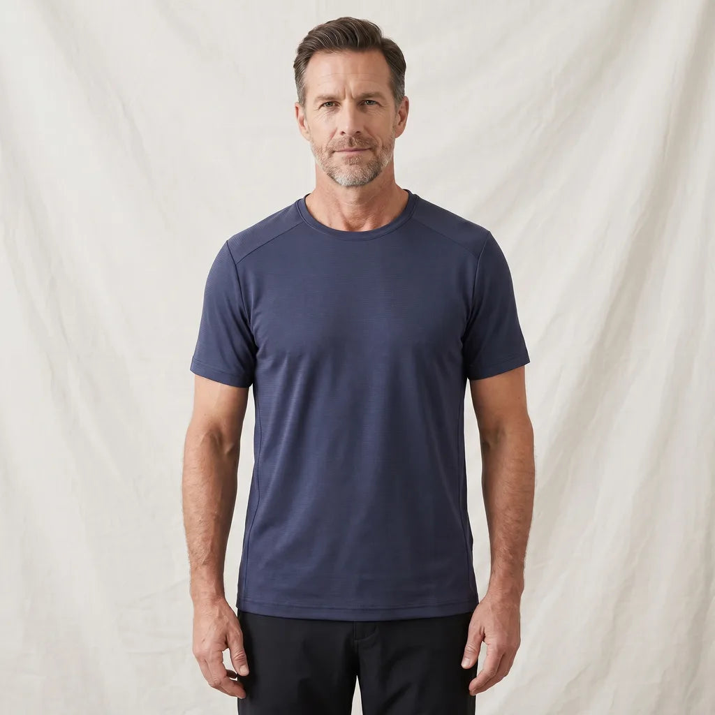 Navy  Arlo Mesh T-Shirt 6