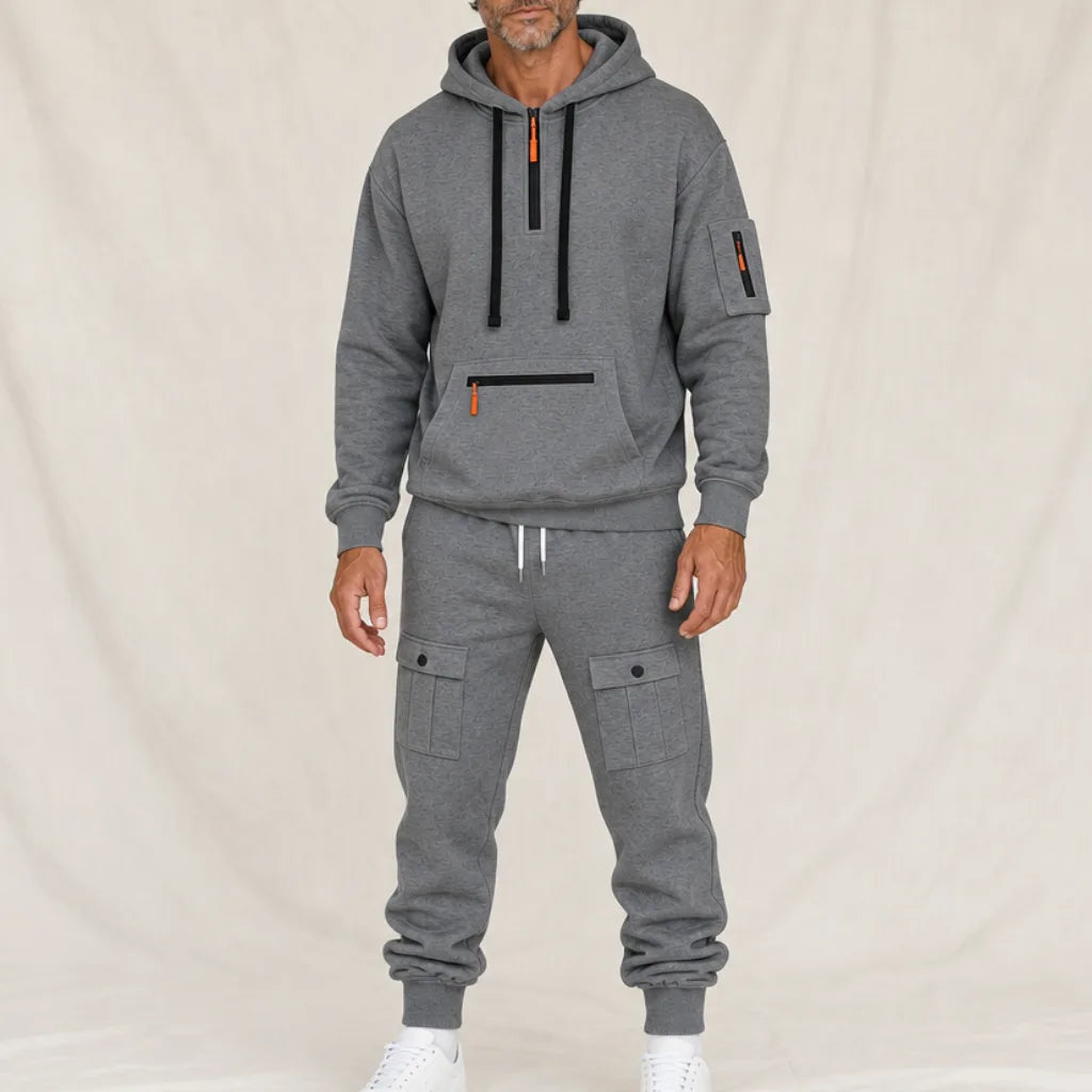Arthur Cargo Tracksuit - Color:Gray;Size:XS