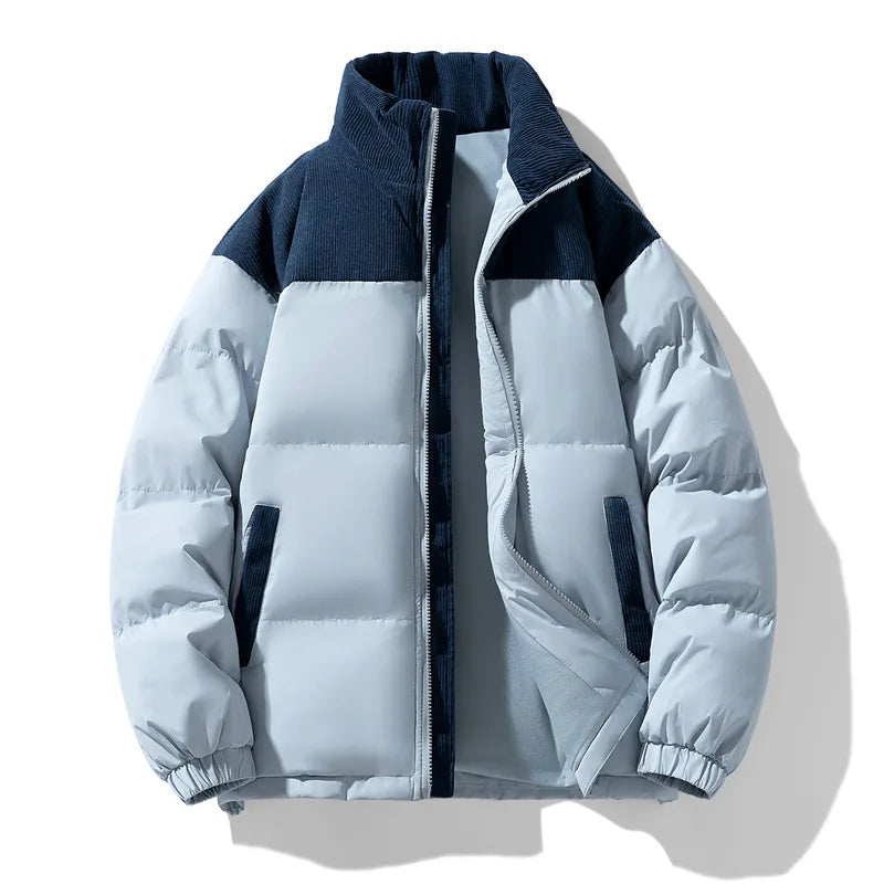 Aspen | Men's Winter Puffer Jacket  - Blue