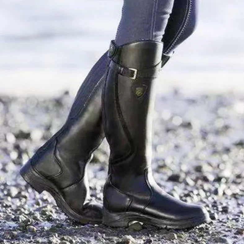Audrey | Women's Waterproof Knee High Boots - Color:Black;Size:35