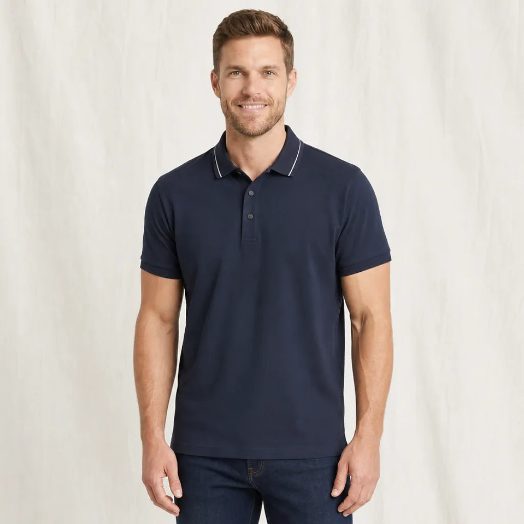Men's August Stretch Knit Polo Shirt