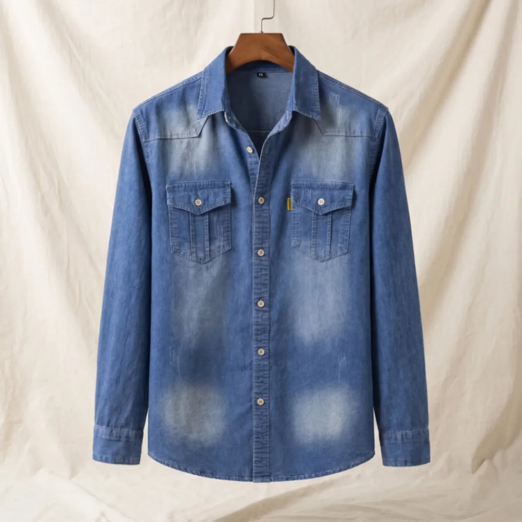 Barrett Cotton Denim Jackets - Color:Blue;Size:XS