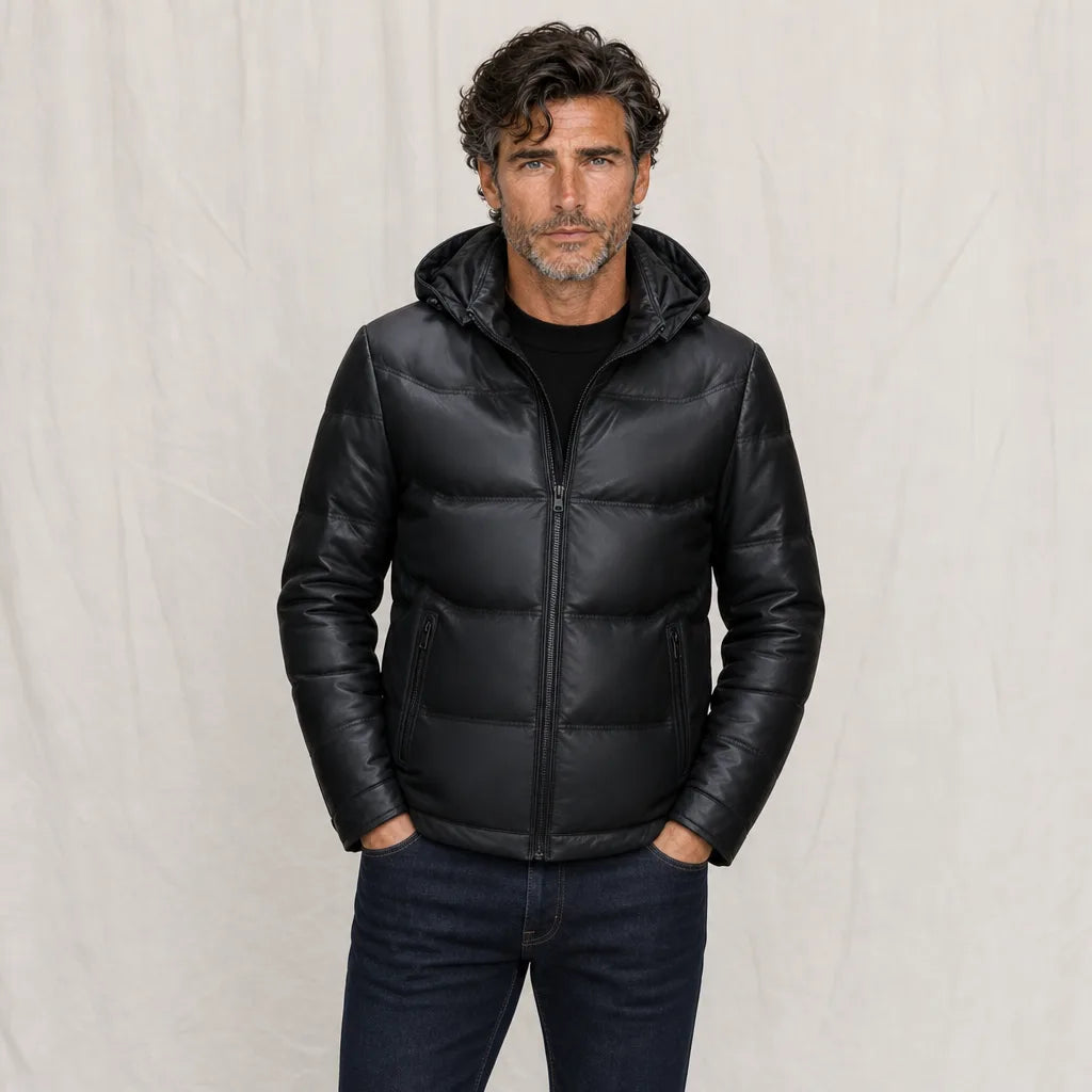 Men's Black Bartlett Sheepskin Down Jacket