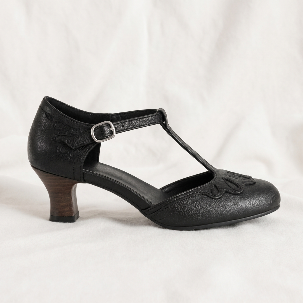 Clara | Womens T Strap Block Heels