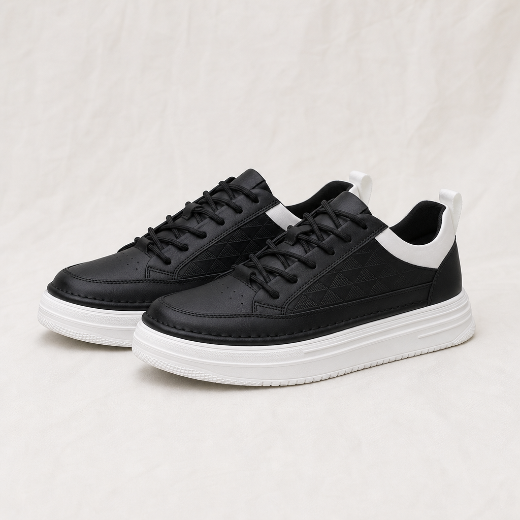 Jamie Norton | Mens Leather Low Top Trainers