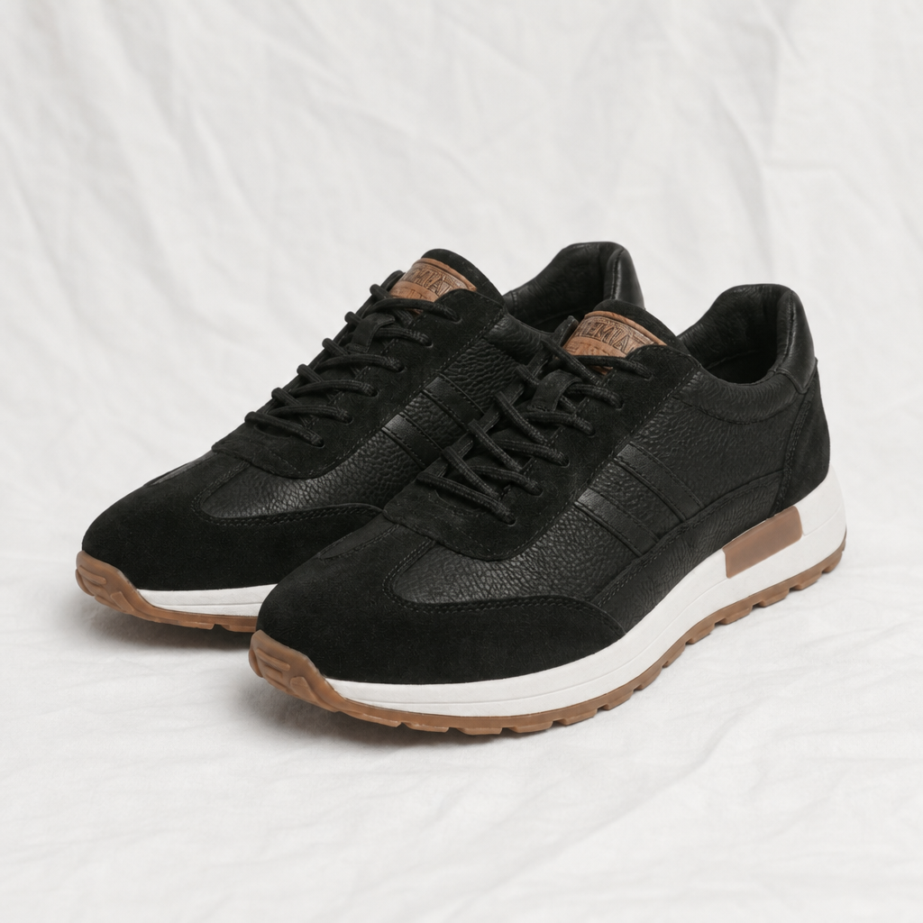 Ian Caye | Mens Leather Low Top Trainers