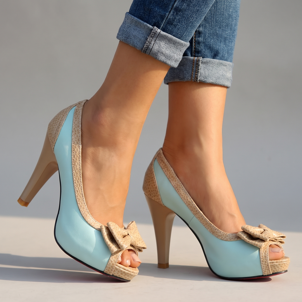 Rachelle | Womens Open Toe Block Heels