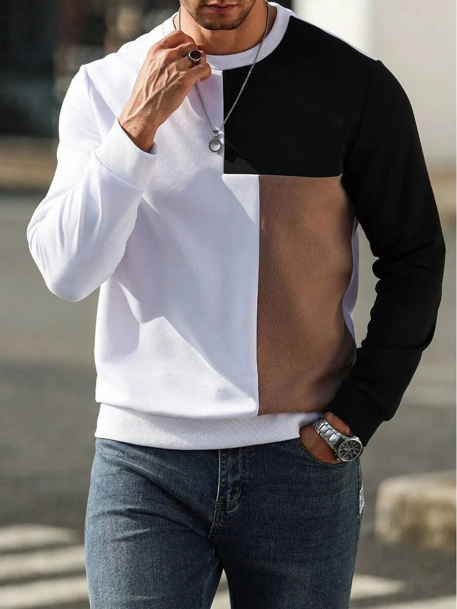 Bradbury | Men's Colour block Jumper - Color:Black;Size:S