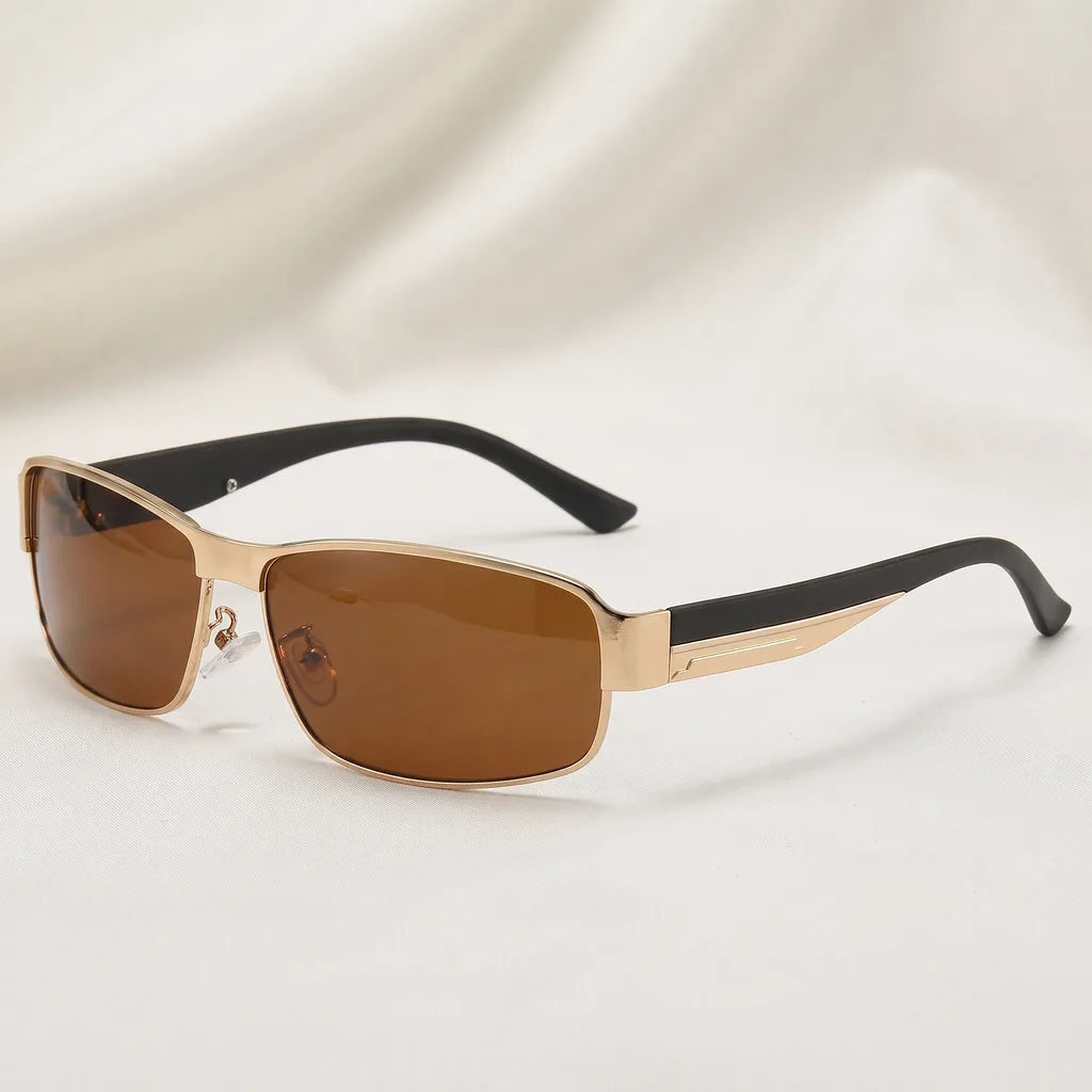 Men's Yellow Knowles Square Polarized Shades