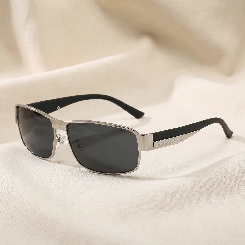 Men's Gray Knowles Square Polarized Shades