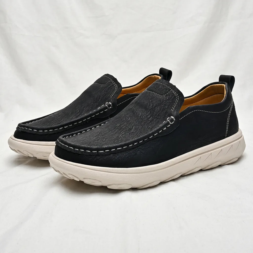 Brandon Leather Loafers - Color:Black;Size:38