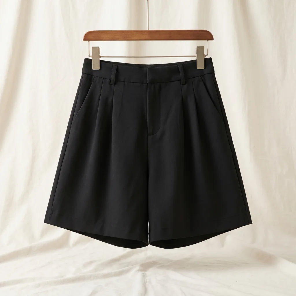 Brenda Tailored Bermuda Shorts - Color:Black;Size:XXS