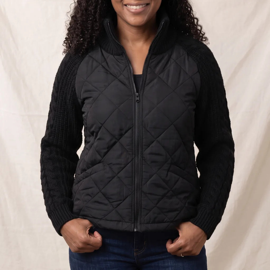 Bridget Womens Puffer Jacket - Color:Black;Size:XS