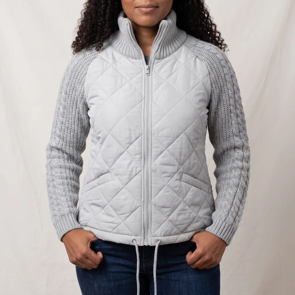 Bridget Womens Puffer Jacket - Color:Gray;Size:XS