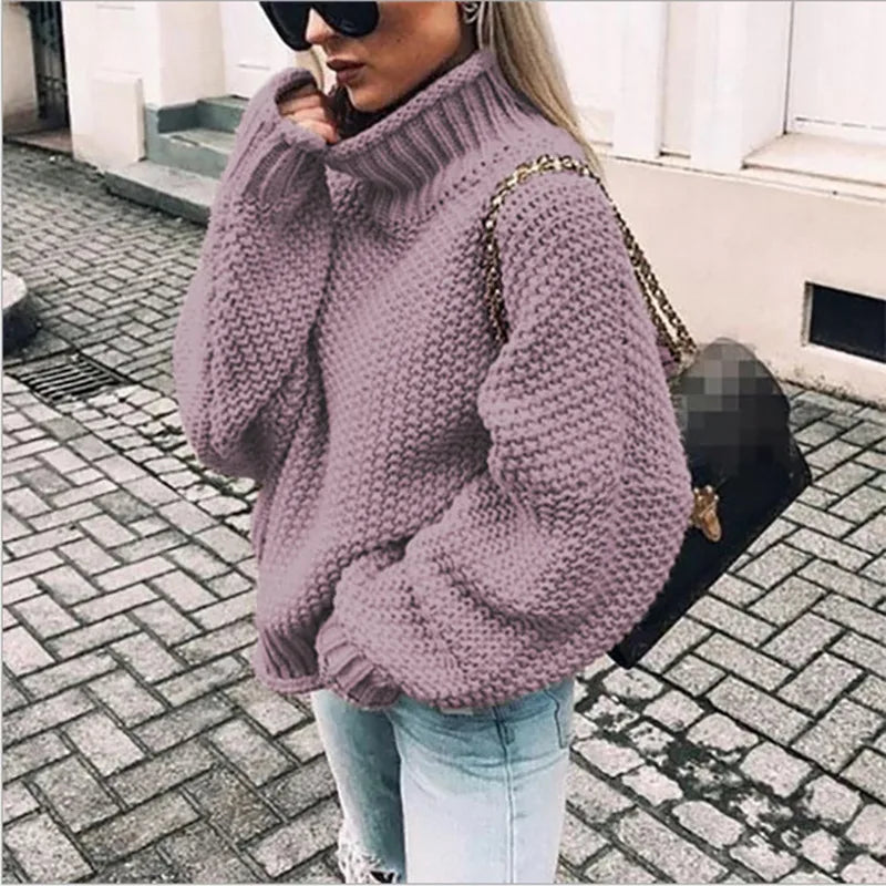 Brielle | Women's Knitted Jumper - Size:XS;Color:Purple