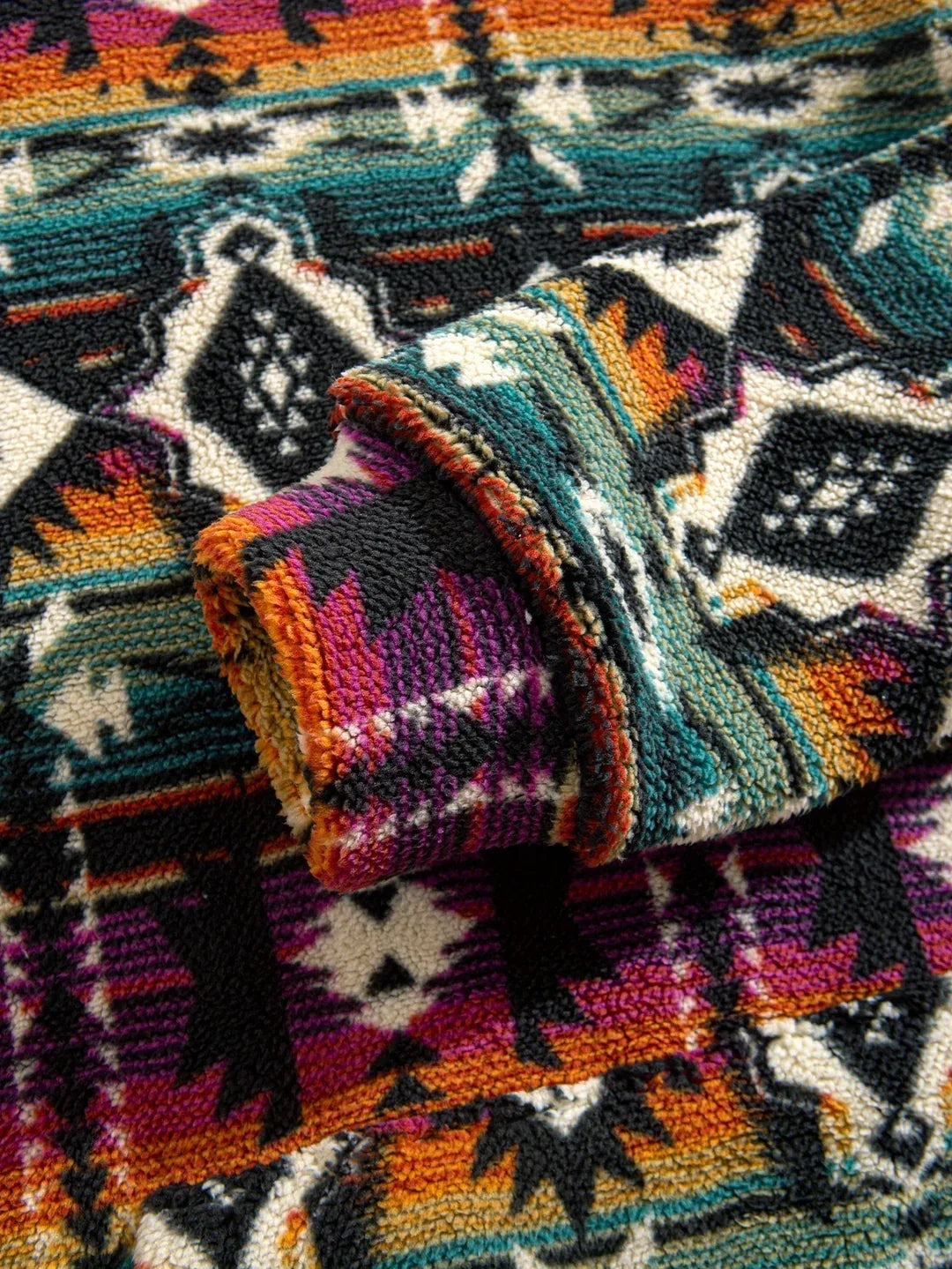 Heritage Pattern Hoodie purple3.webp