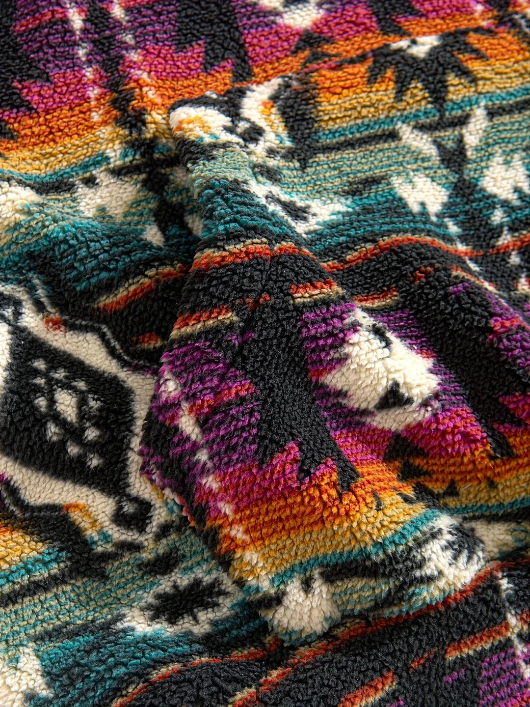 Heritage Pattern Hoodie purple4.webp