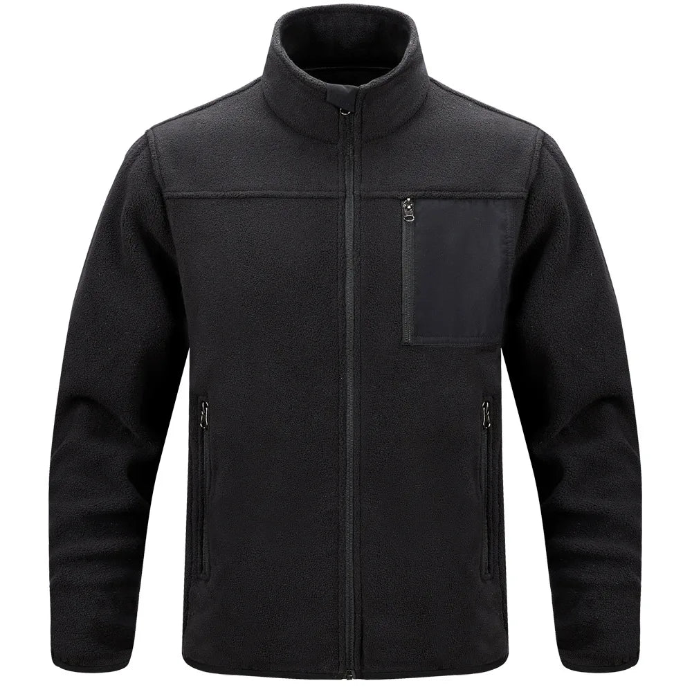 Caleb | Men's Rugged Full-Zip Outdoor Jacket - Size:XS;Color:Black