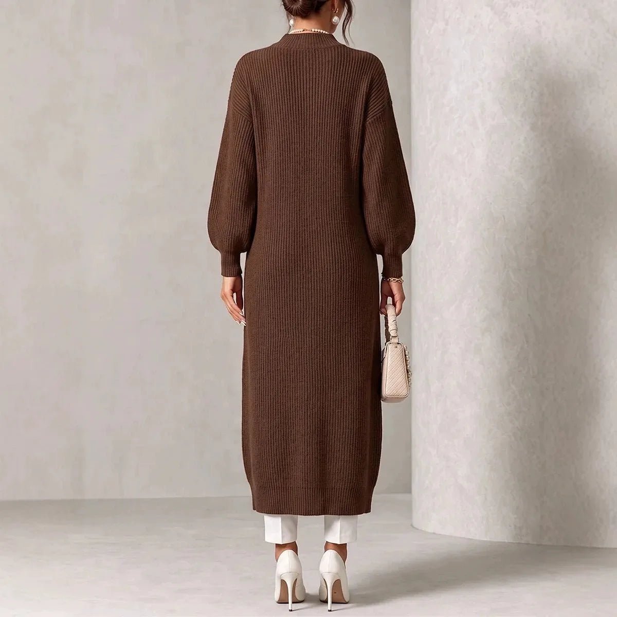 Women's Camille | Women's Knitted Cardigan Jumper Dress