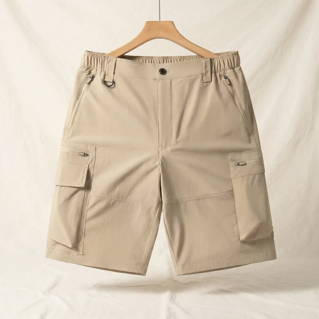 Carlo Quick-Dry Cargo Shorts - Color:Khaki;Size:S