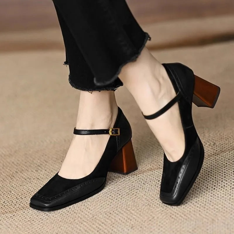 Carlyle | Women's Otrthopeadic Mary Jane Shoes - Color:Black;Size:35