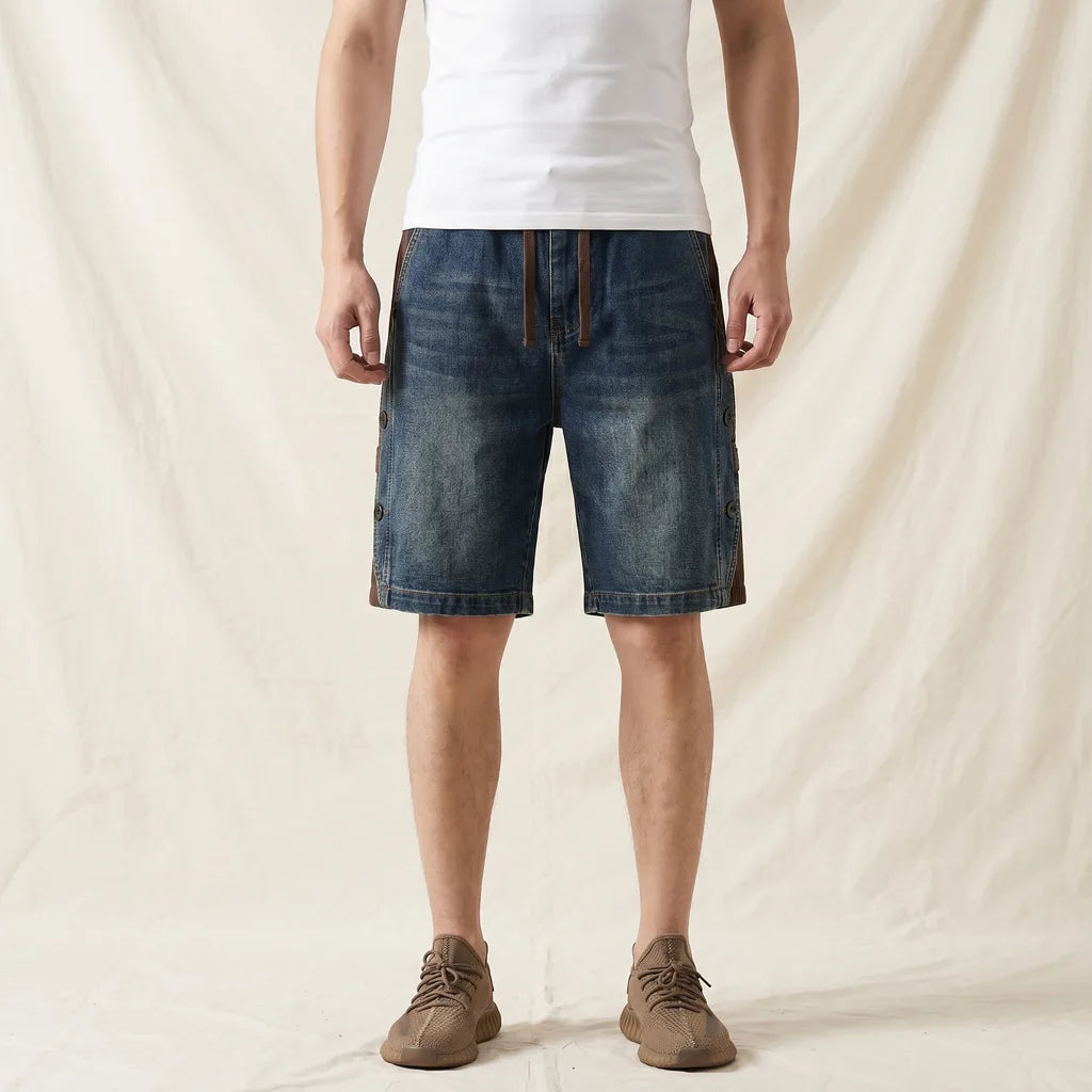 Men's Blue Carver Cotton Denim Shorts