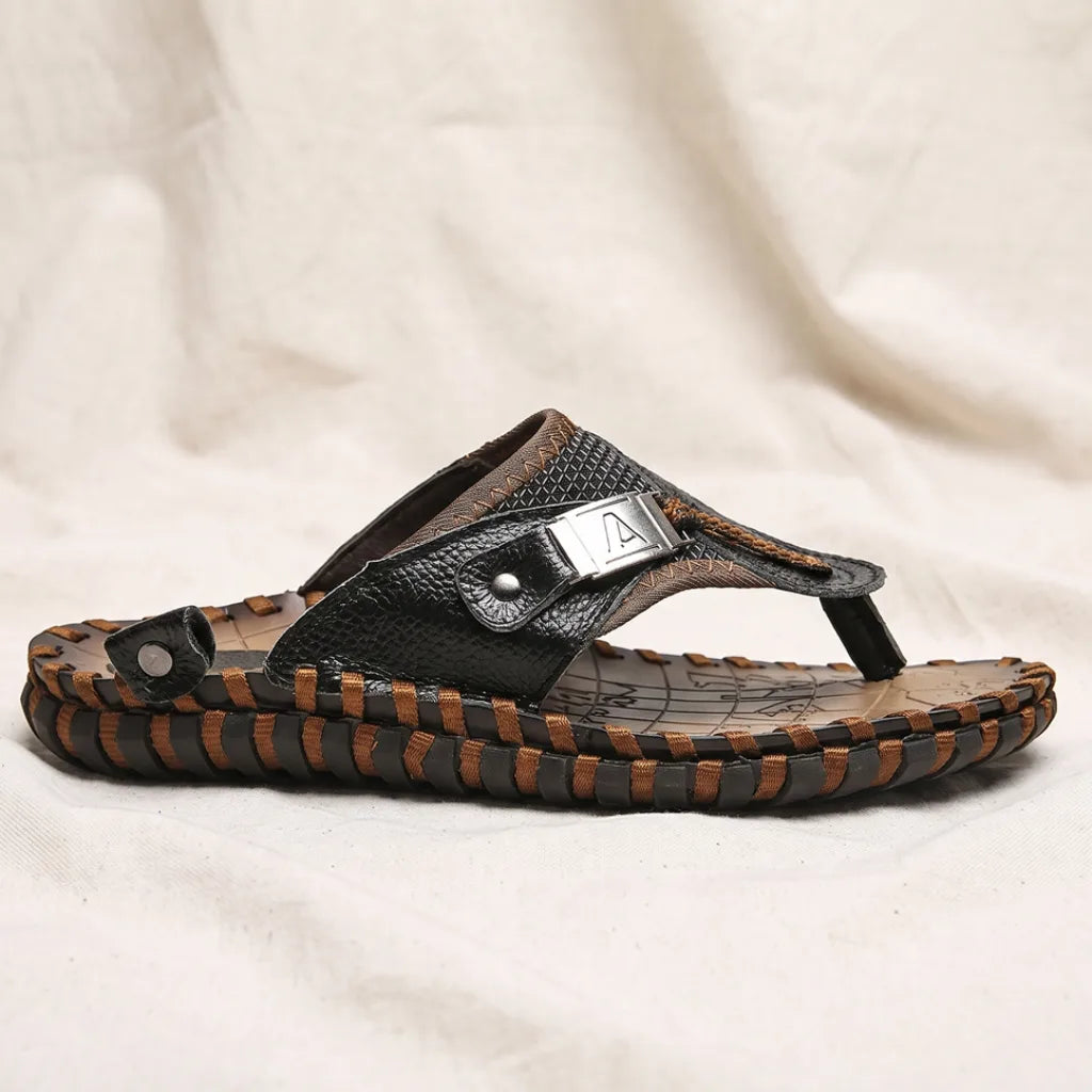 Men's Bishop Leather Flip Flops