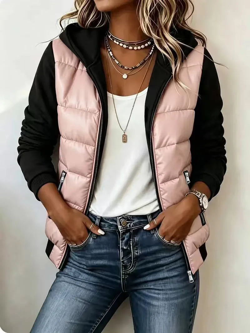 Cheney | Women's Hooded Padded Coat - Color:Pink;Size:XS