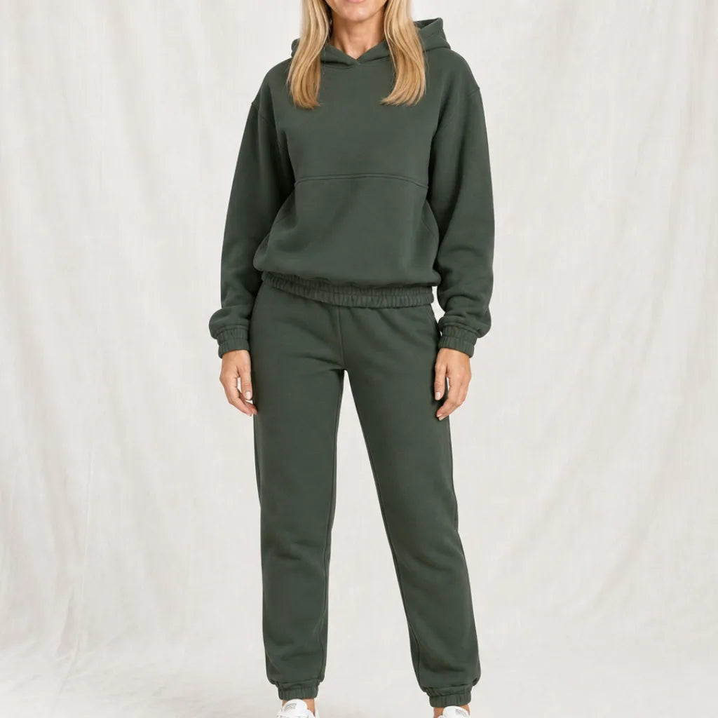 Chloe Womens Tracksuit - Color:Green;Size:S