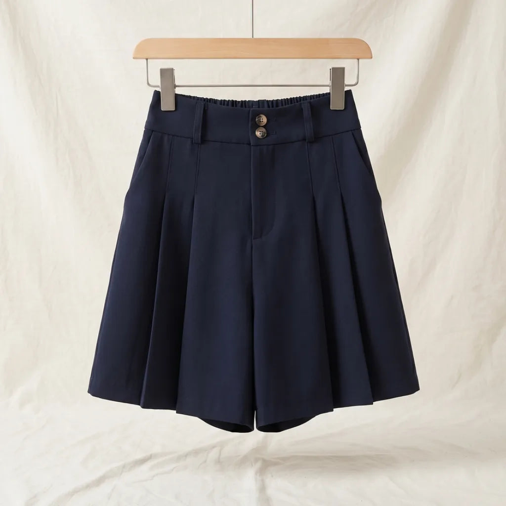 Clancy High Waist Shorts - Color:Black;Size:S