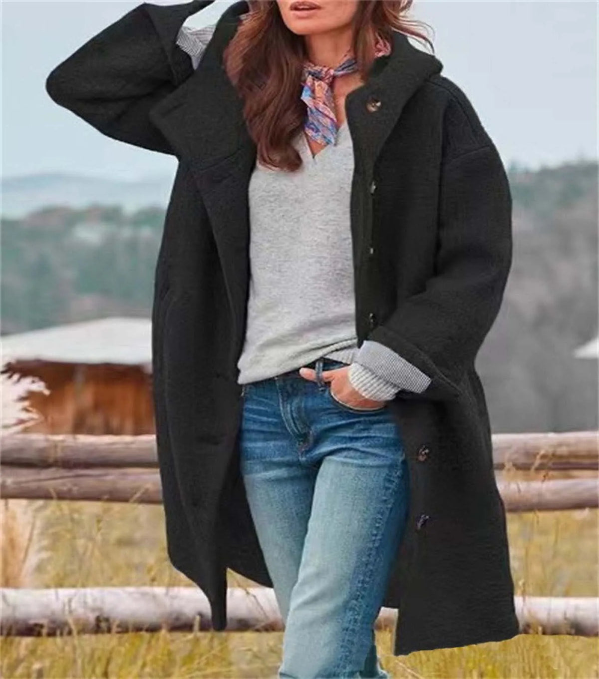 Cleo | Women's Trench Jacket - Color:Black;Size:XS