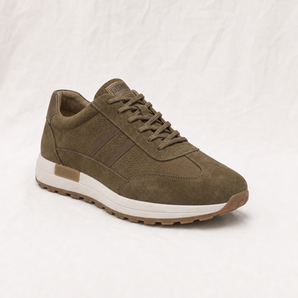 Ian Caye | Mens Leather Low Top Trainers