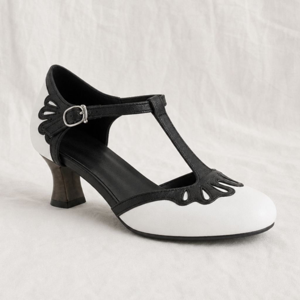 Clara | Womens T Strap Block Heels