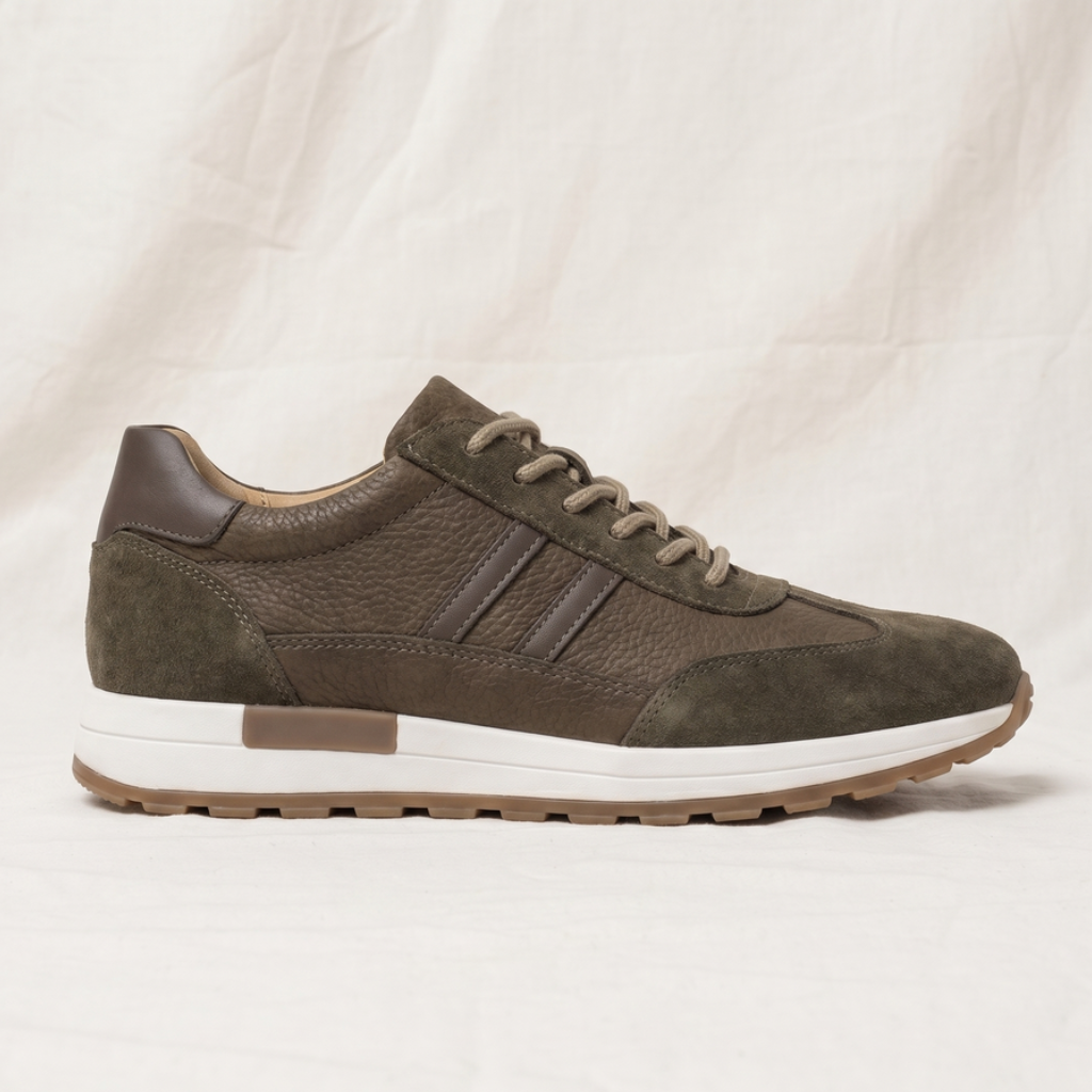 Ian Caye | Mens Leather Low Top Trainers