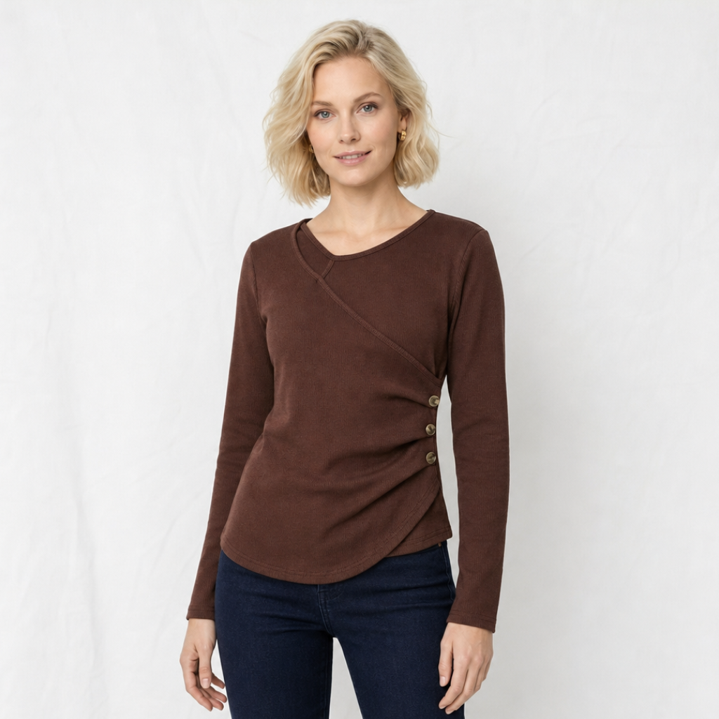Aria Quinn | Womens Slim Long Sleeve Top
