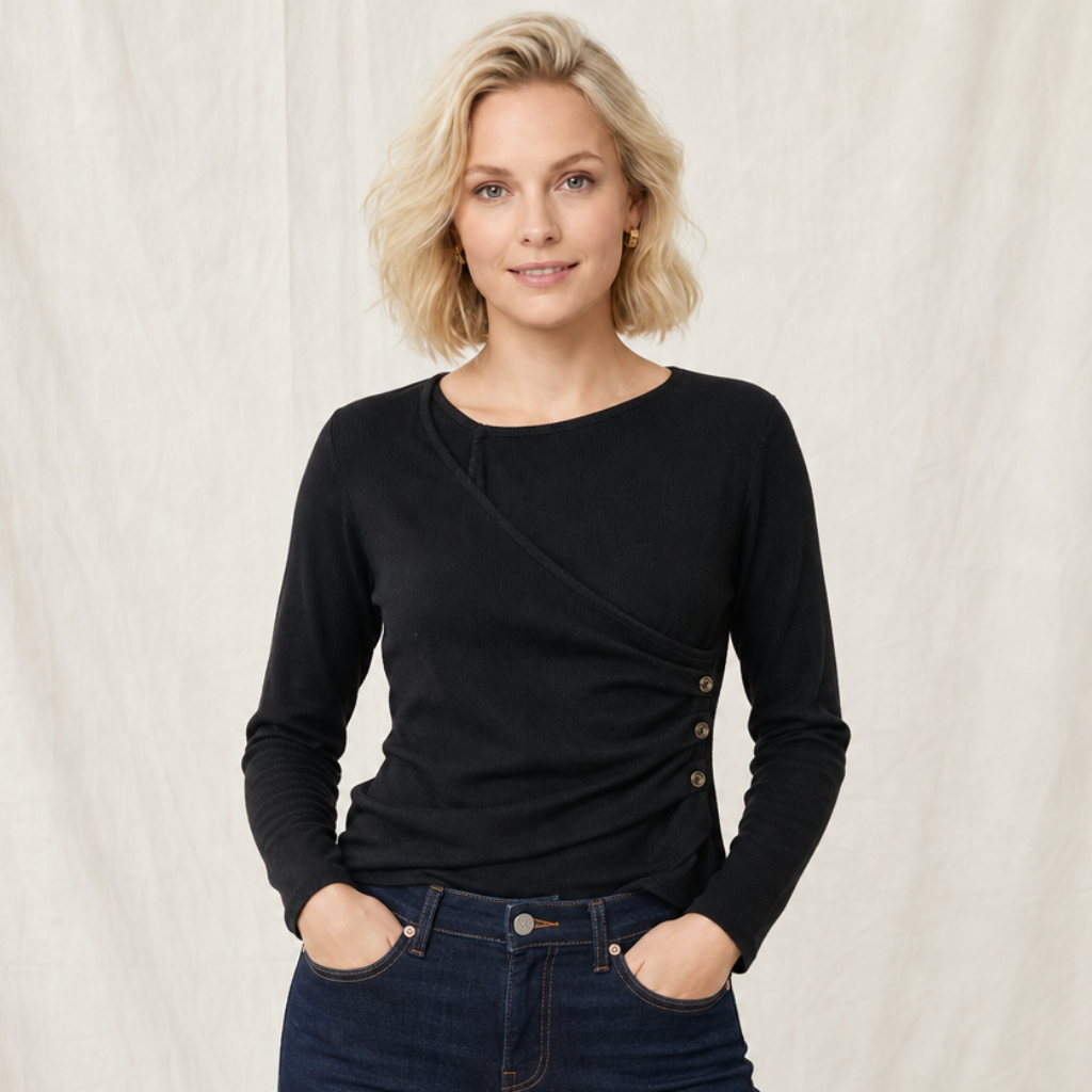 Aria Quinn | Womens Slim Long Sleeve Top