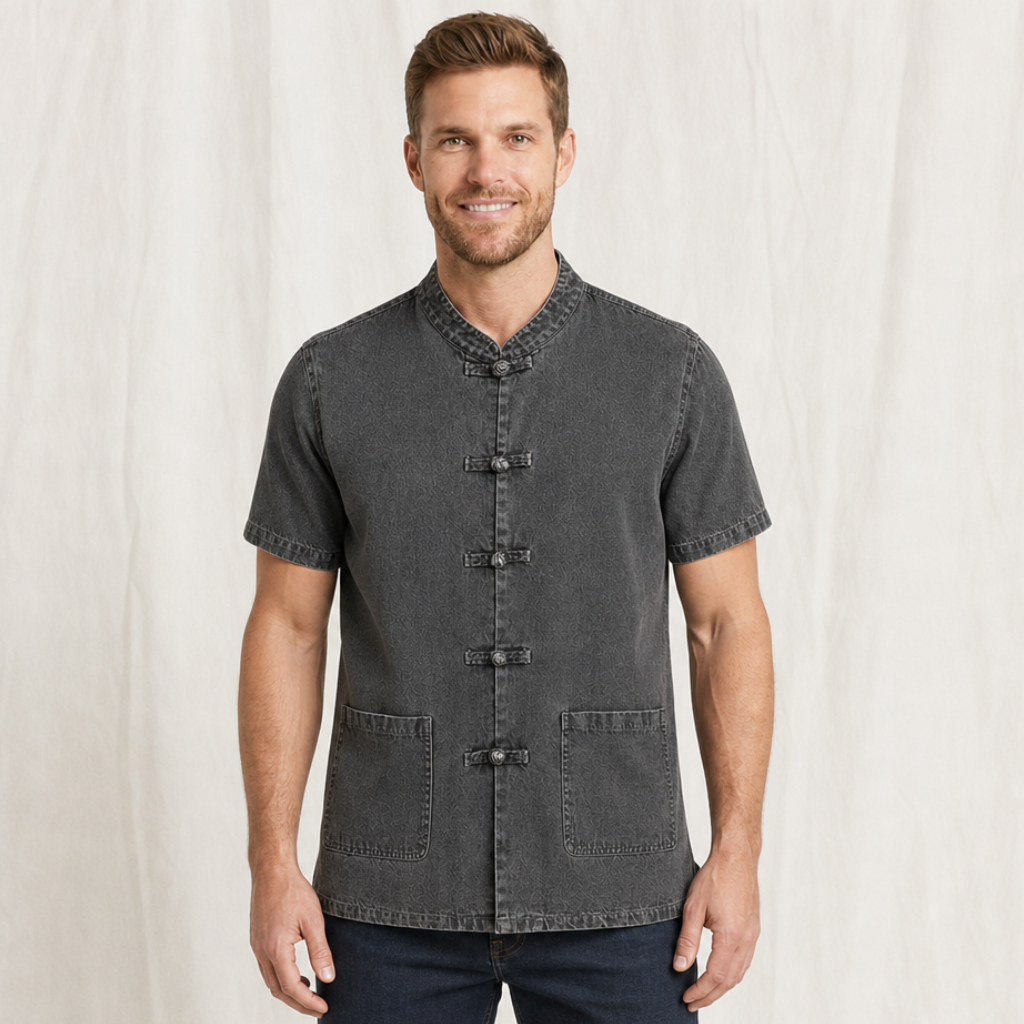Geoffrey | Mens Cotton Long Sleeve Shirt