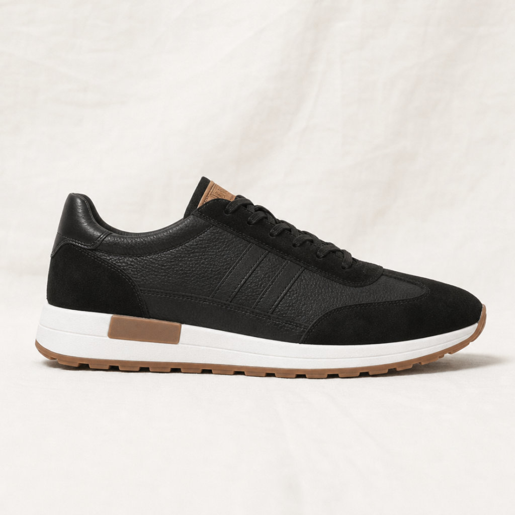 Ian Caye | Mens Leather Low Top Trainers