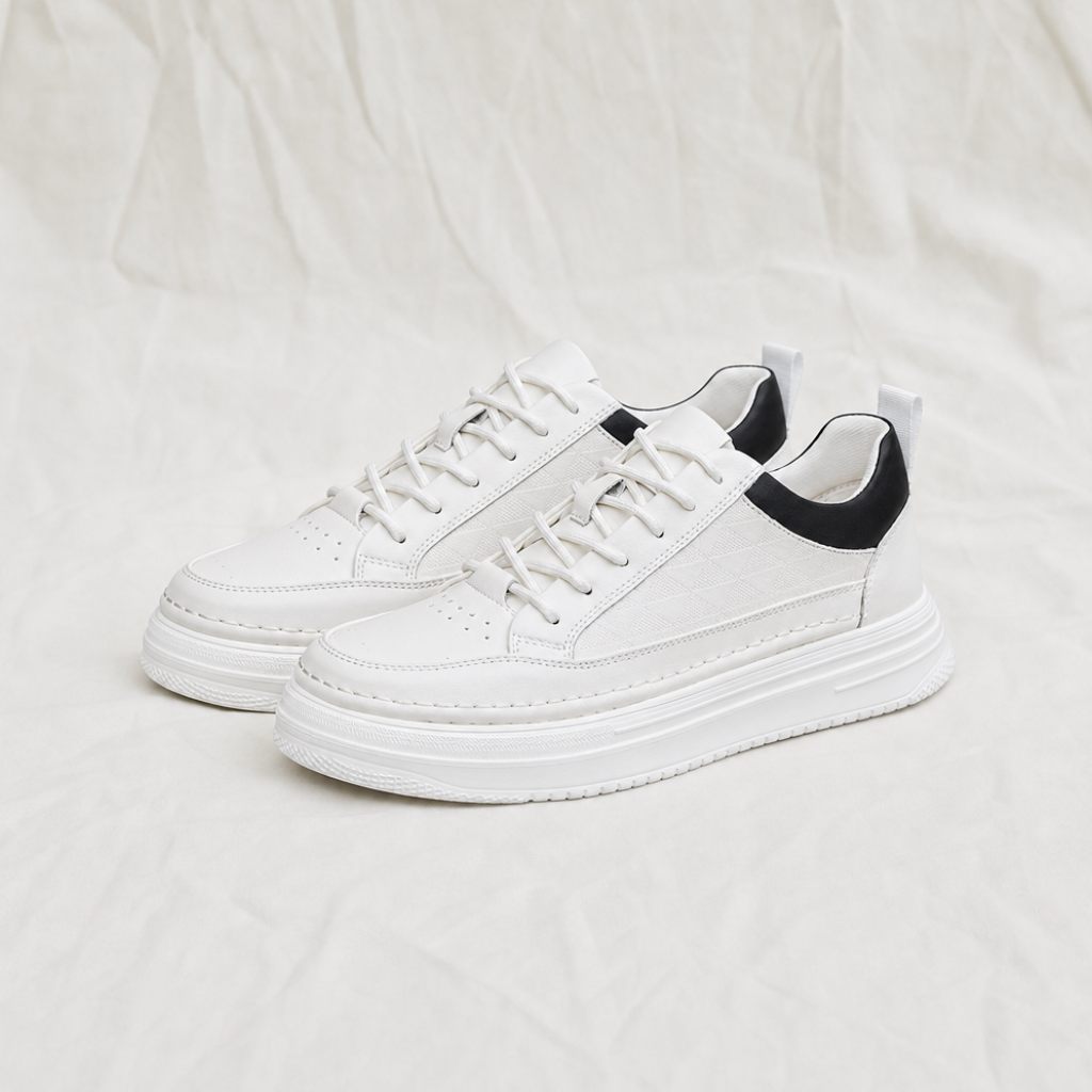 Jamie Norton | Mens Leather Low Top Trainers
