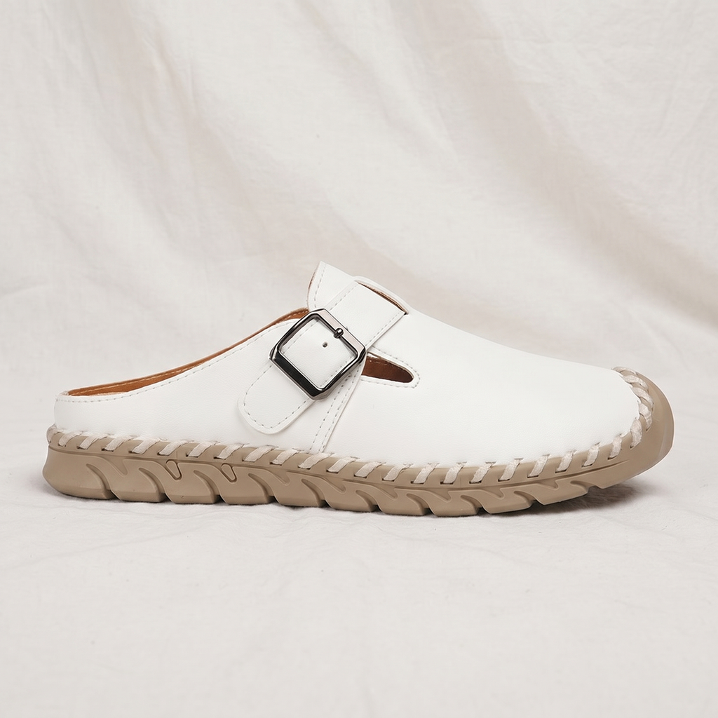 Jane | Womens Buckle Slip On Clogs