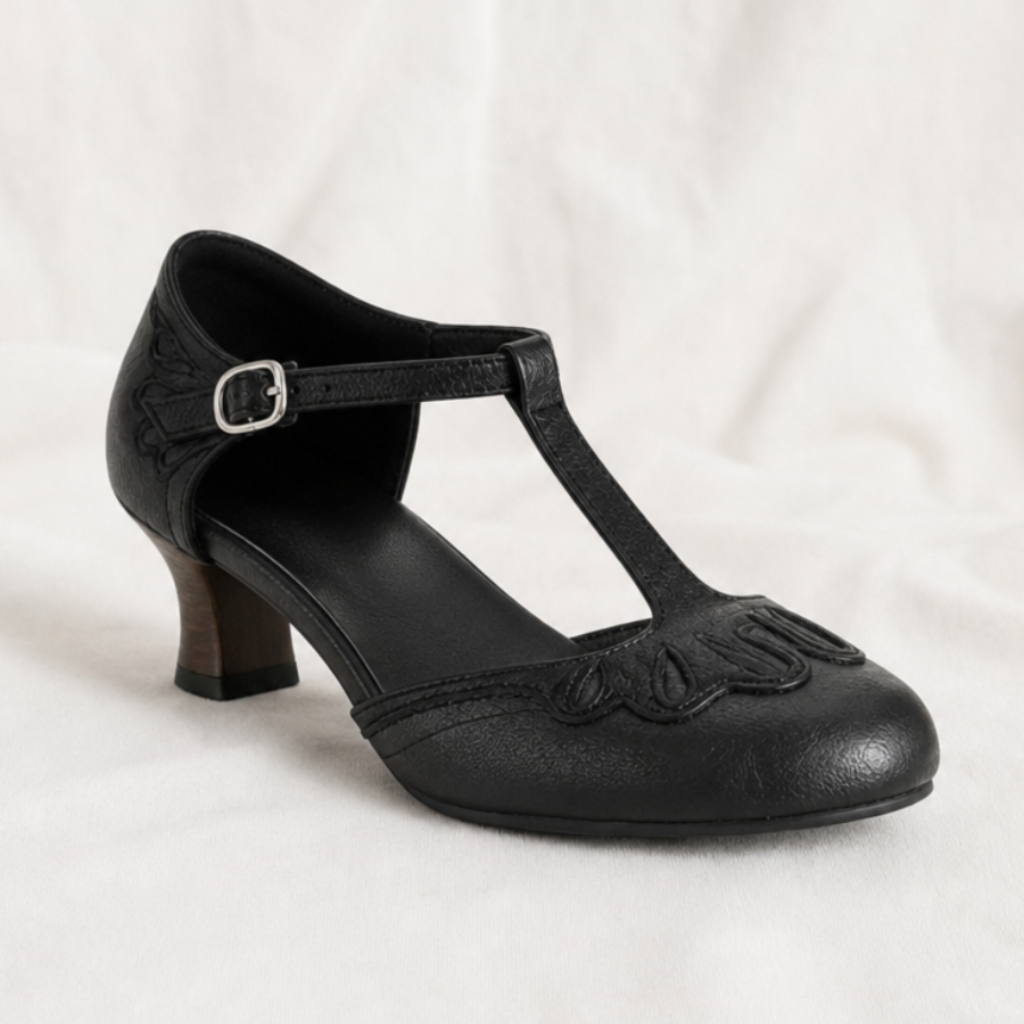 Clara | Womens T Strap Block Heels
